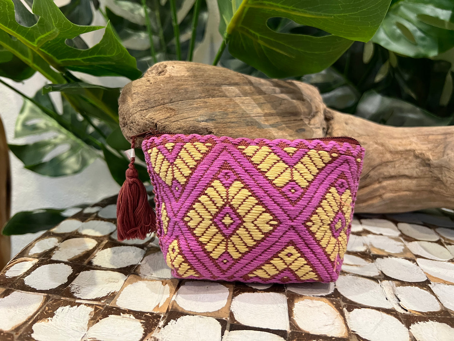 Handmade Embroidered Mexican Coin Purse