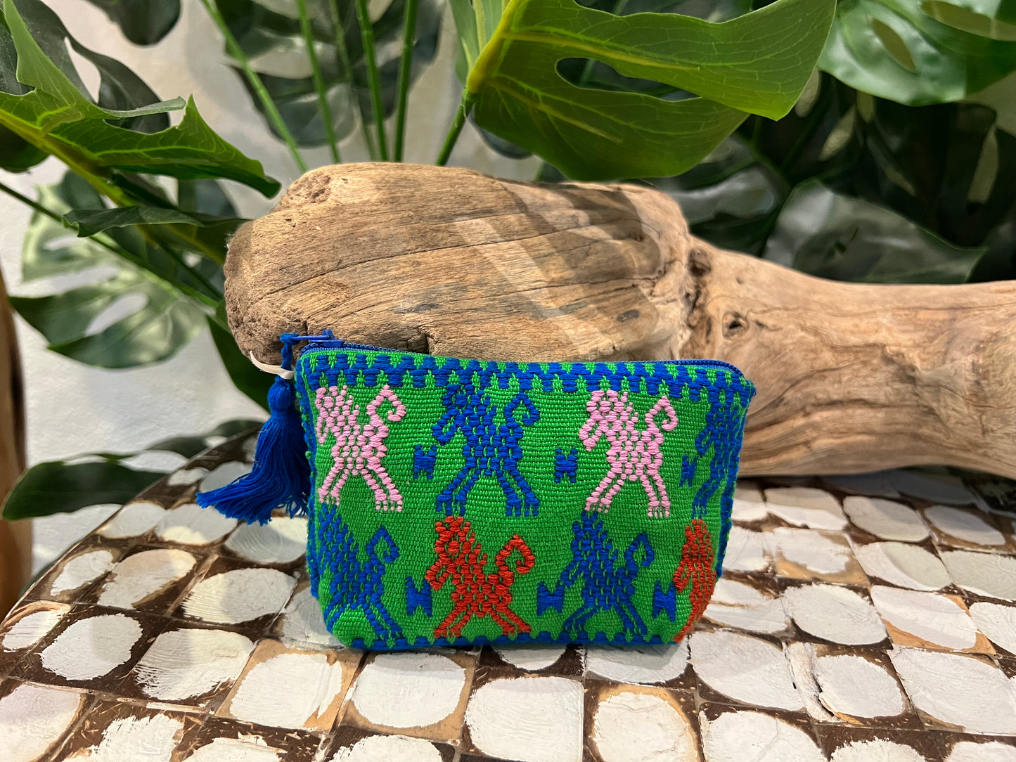 Handmade Embroidered Mexican Coin Purse