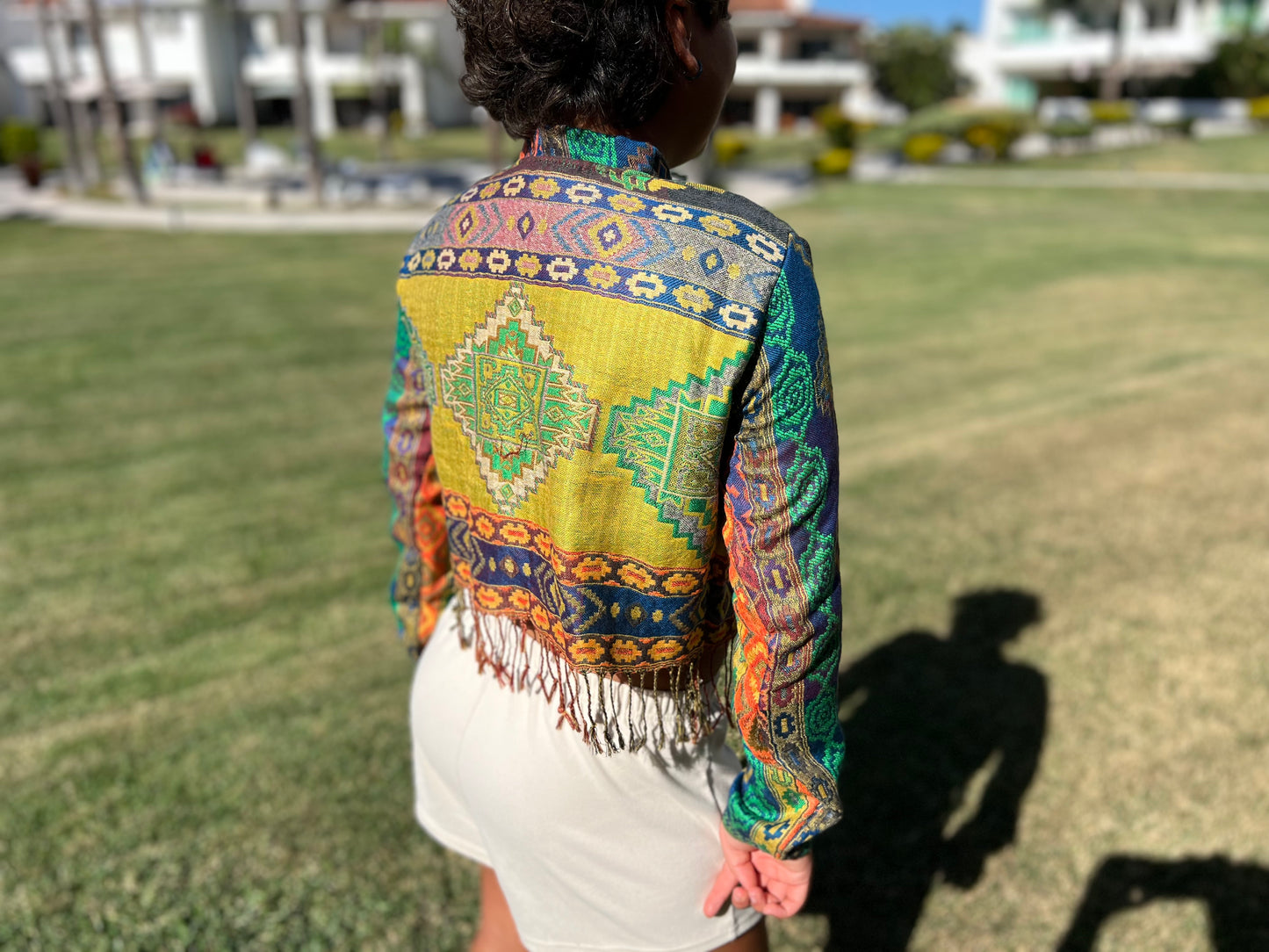 Cropped Aztec Jacket