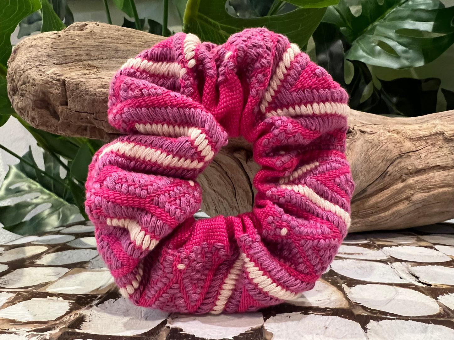 Embroidered Hair Ties Scrunchies