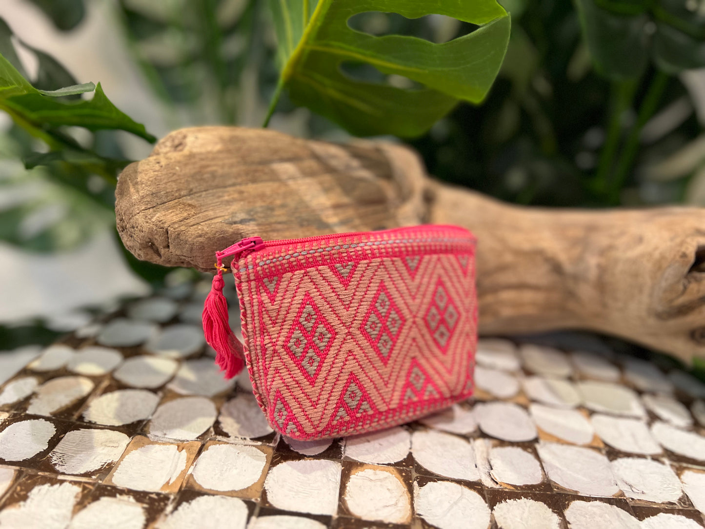 Handmade Embroidered Mexican Coin Purse